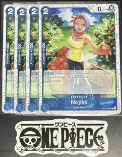 4 x One Piece OP03-048 UC Nojiko - English - PRB02 Foil - Playset - NM/M - Image 1