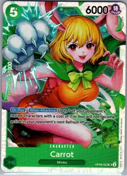 Carrot OP08-023 SR Two Legends - One Piece Card - NM - Image 1