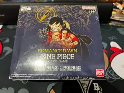Brand New One Piece TCG OP-01 Romance Dawn Booster Box (Blue Bottom) sealed 811039038205 - Image 1