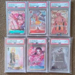 Bandai One Piece Card Game & Bushiroad Weiss Schwarz PSA Lot 6 Foil Alt Art - Image 1
