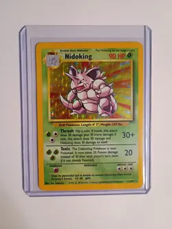 Pokemon TCG Base Set Nidoking Holo Rare Card 11/102 - Image 1