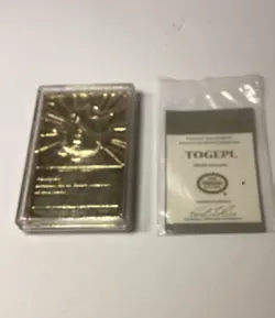 Pokemon 23K Gold Plated Togepi Trading Card 1999 Burger King Limited Edition - Image 2