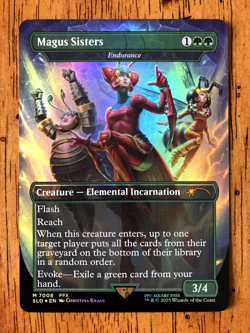 Mtg - Magus Sisters - Endurance - Foil -Rainbow - English -WATCH ITEM VIDEO! O_O - Image 1