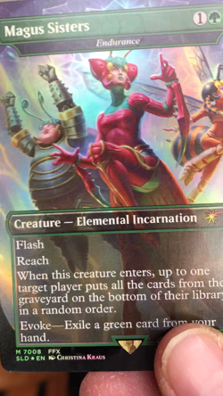 Mtg - Magus Sisters - Endurance - Foil -Rainbow - English -WATCH ITEM VIDEO! O_O - Image 2
