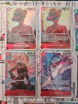 One Piece tcg Card Game 10 SUPER RARE Mixed Lot w/ 10 SR , MONKEY 2, NAMI BOA... - Image 2