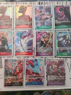 One Piece tcg Card Game 10 SUPER RARE Mixed Lot w/ 10 SR , MONKEY 2, NAMI BOA... - Image 4
