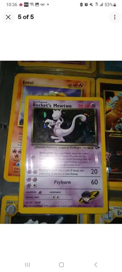 Rockets Mewtwo Holo Card 14/132 Mint/Near Mint Condition - Image 1