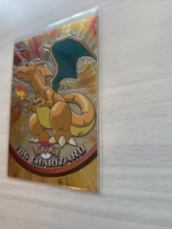 2000 Topps Chrome Charizard #06 & Charizard Topps Foil Pokemon Card NM-Mint! - Image 4