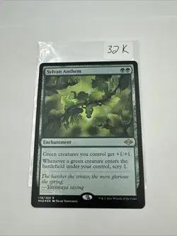 Sylvan Anthem Magic the Gathering Modern Horizons 2 Foil Card LP - Image 1