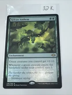 Sylvan Anthem Magic the Gathering Modern Horizons 2 Foil Card LP - Image 3