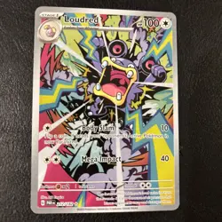 Pokemon TCG -Loudred 212/182 Paradox Rift illustration rare card NM - Image 1