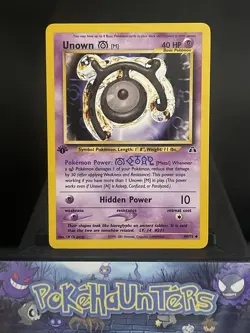 Pokemon Card Unown M 49/75 1st Edition Neo Discovery Near Mint - Image 1