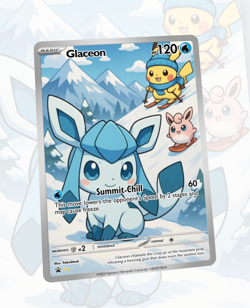 Custom TCG Fan Art Card Glaceon - Image 1