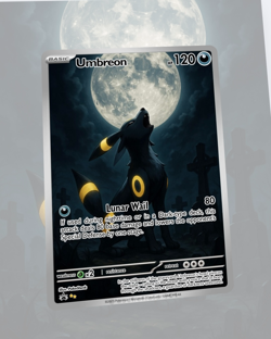 Custom TCG Fan Art Card Umbreon - Image 1