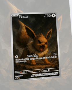 Custom TCG Fan Art Card Eevee - Image 1