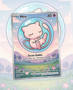 Custom TCG Fan Art Card Mew - Image 1
