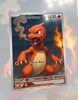 Custom TCG Fan Art Card Charmeleon - Image 1