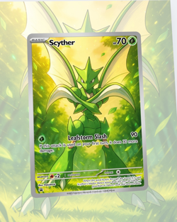 Custom TCG Fan Art Card Scyther - Image 1