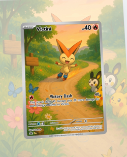Custom TCG Fan Art Card Victini - Image 1
