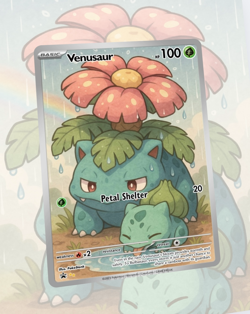 Custom TCG Fan Art Card Venusaur - Image 1