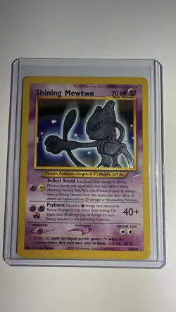 Pokemon Shining Mewtwo Secret Rare Holo Neo Destiny 109/105 English Card - Image 1