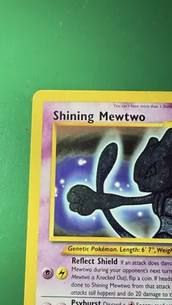 Pokemon Shining Mewtwo Secret Rare Holo Neo Destiny 109/105 English Card - Image 2