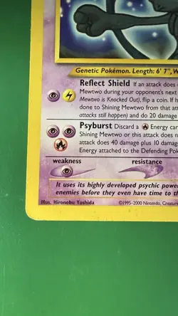 Pokemon Shining Mewtwo Secret Rare Holo Neo Destiny 109/105 English Card - Image 5
