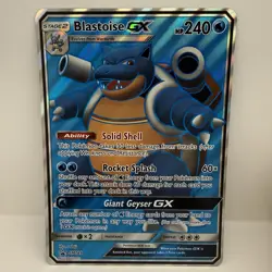 JUMBO Pokemon TCG Blastoise GX SM189 Cards Promo Oversized Holo Rare - Image 1