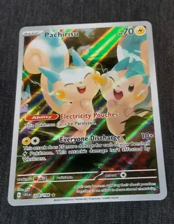 Pokemon Pachirisu TCG Holo Illustration Card 208/198 Scarlet & Violet 💎 - Image 1