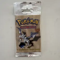 Pokemon Fossil Booster Pack Aerodactyl 11 Cards Wizards of the Coast English - Image 1