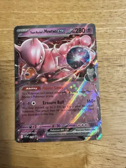 Team Rocket's Mewtwo ex 216 Sv: Scarlet & Violet Promo Cards Holo - Image 1