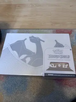 Pokemon Sword & Shield Ultra-Premium Charizard Box Etched Foil Cards Booster - Image 1