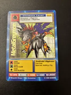 MetalGreymon Digimon Card BO-80 - Image 1