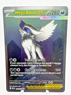 Mega Absol ex 180/132 Me01: Mega Evolution Holo SIR Pokemon Card NM - Image 1