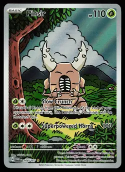 Pinsir 168/167 Holo Illustration Rare Twilight Masquerade Pokemon Card - Image 1