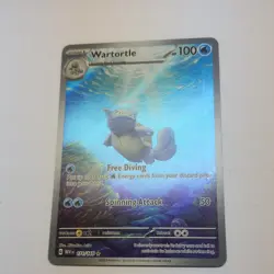 Pokemon Wartortle 171/165 Secret Rare Full Art Holo 100 HP Card 2023 Mitsuhiro … - Image 3