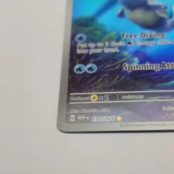 Pokemon Wartortle 171/165 Secret Rare Full Art Holo 100 HP Card 2023 Mitsuhiro … - Image 4