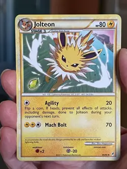 POKEMON JOLTEON 45/95 UNCOMMON CALL OF LEGENDS MP CARD - Image 1