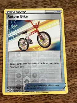 Rotom Bike Trainer Pokemon Card 063/073 Reverse Holo - Item - Image 2