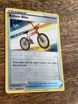 Rotom Bike Trainer Pokemon Card 063/073 Reverse Holo - Item - Image 3