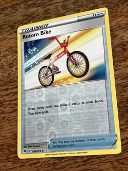 Rotom Bike Trainer Pokemon Card 063/073 Reverse Holo - Item - Image 4