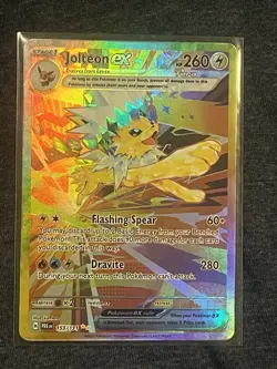 Pokemon TCG Jolteon EX Prismatic Evolutions Card 153/131 Fresh NM Condition - Image 1