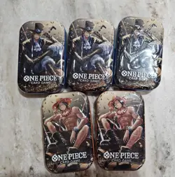 One Piece Card Game Mini Tin Vol. 2 Lot of 5 Tins OP-13 Sealed - Image 1