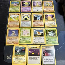 Pokemon Card Lot WOTC Base Set 2 LP, 15 Card Lot B - Image 1