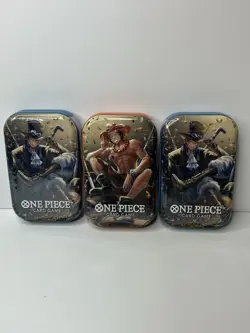 One Piece Card Game - Tin Pack Set Vol.2 x 3 NEW FACTORY SEALED - Image 1