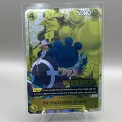 Bartholomew Kuma (Winner Pack 2025 Vol. 4) One Piece Promotion Cards OP09-108 - Image 1