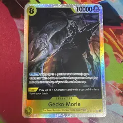 One Piece Gecko Moria OP14-104 Character Card English Super Rare Foil NM - Image 1