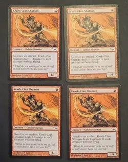 4x 🔥🔥 Krark-Clan Shaman 🔥🔥 Mtg Mirrodin MT/NM Magic The Gathering - Image 1