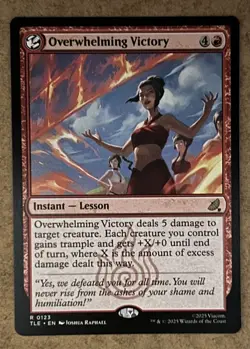 Overwhelming Victory - Avatar: The Last Airbender: Eternal TLE - NM MTG - Image 1