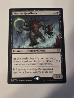1x Sinister Gnarlbark - Commander: Lorwyn Eclipsed - NM - MTG - Image 1